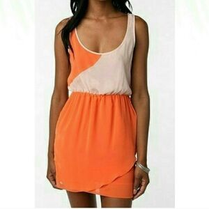 UO Sparkle & Fade Colorblock Tulip Dress